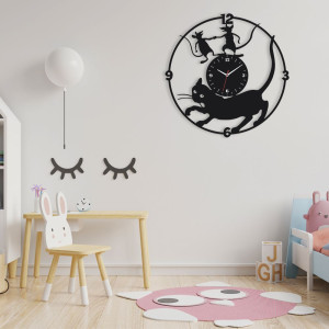 Zegar ścienny czarny loft – wzór BA24 40 cm