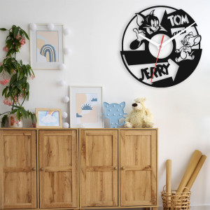 Zegar ścienny czarny loft – wzór BA27 40 cm
