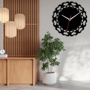Zegar ścienny czarny loft – wzór DE10 40 cm