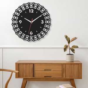 Zegar ścienny czarny loft – wzór DE11 40 cm
