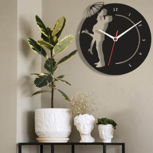 Zegar ścienny czarny loft – wzór DE12 40 cm