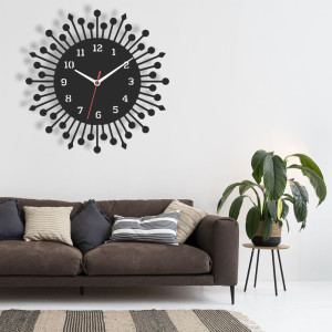 Zegar ścienny czarny loft – wzór DE16 40 cm
