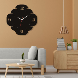 Zegar ścienny czarny loft – wzór DE30 40 cm