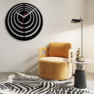 Zegar ścienny czarny loft – wzór DE35 40 cm