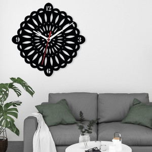 Zegar ścienny czarny loft – wzór DE36 40 cm