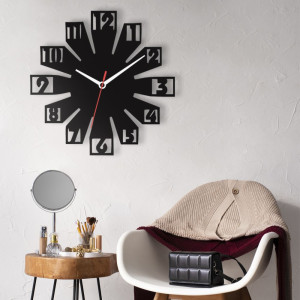 Zegar ścienny czarny loft – wzór DE40 40 cm