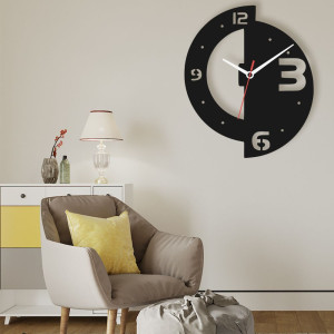 Zegar ścienny czarny loft – wzór DE42 40 cm