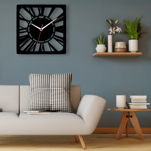 Zegar ścienny czarny loft – wzór DE52 40 cm
