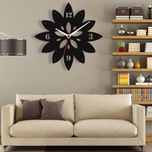 Zegar ścienny czarny loft – wzór DE53 40 cm
