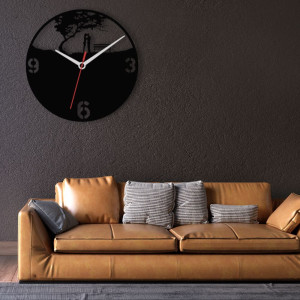 Zegar ścienny czarny loft – wzór DE54 40 cm