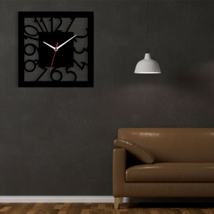 Zegar ścienny czarny loft – wzór DE55 40 cm