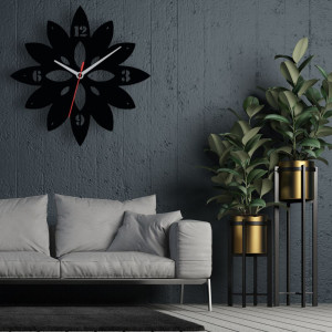 Zegar ścienny czarny loft – wzór DE56 40 cm