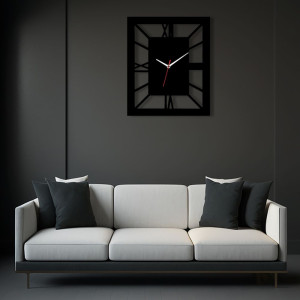 Zegar ścienny czarny loft – wzór DE58 40 cm