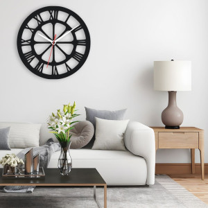 Zegar ścienny czarny loft – wzór DE61 40 cm