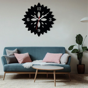 Zegar ścienny czarny loft – wzór DE65 40 cm