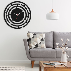 Zegar ścienny czarny loft – wzór DE67 40 cm