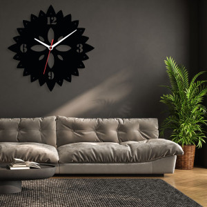 Zegar ścienny czarny loft – wzór DE69 40 cm