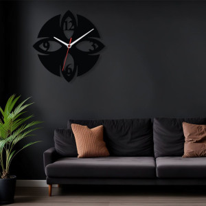 Zegar ścienny czarny loft – wzór DE74 40 cm