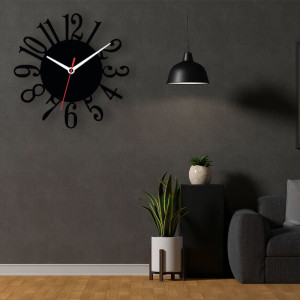 Zegar ścienny czarny loft – wzór DE84 40 cm