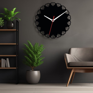 Zegar ścienny czarny loft – wzór DE89 40 cm