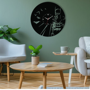 Zegar ścienny czarny loft – wzór FI10 40 cm