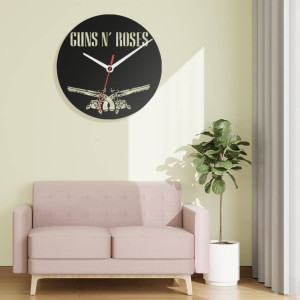 Zegar ścienny czarny loft – wzór MU06 40 cm