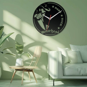 Zegar ścienny czarny loft – wzór MU07 40 cm