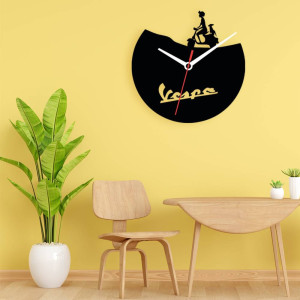 Zegar ścienny czarny loft – wzór MO02 40 cm