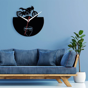 Zegar ścienny czarny loft – wzór MO05 40 cm