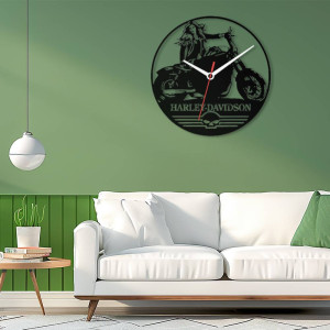 Zegar ścienny czarny loft – wzór MO12 40 cm