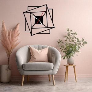 Zegar ścienny czarny loft – wzór Min 04 40 cm