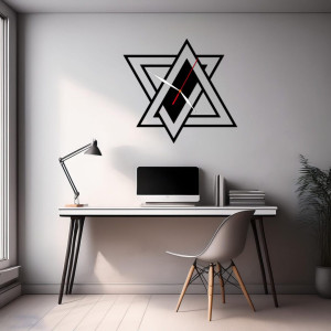 Zegar ścienny czarny loft – wzór Min 16 40 cm