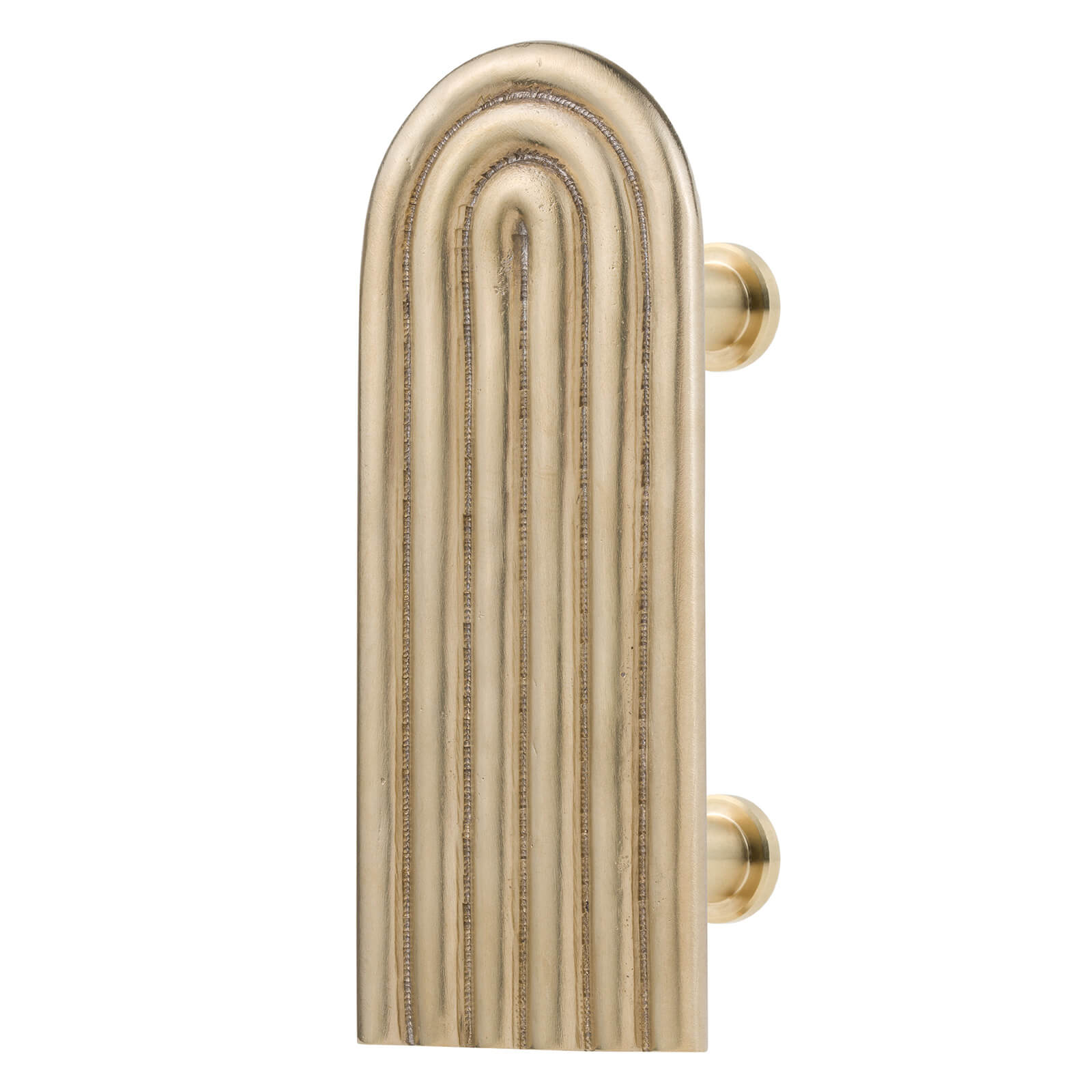 Artystyczny Mosiężny Uchwyt Meblowy Arch L - Motyw Art Deco - Do Kuchni - PAP DECO