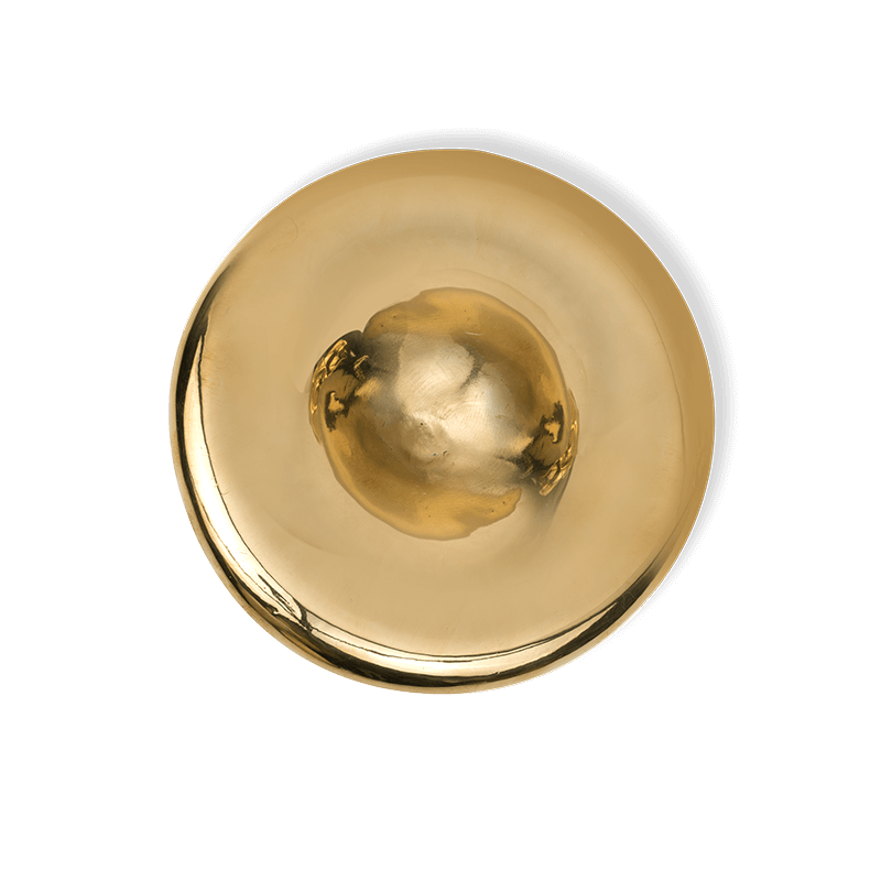 Mosiężna Gałka Meblowa Cava II - Motyw Art Deco - Do Garderoby - PAP DECO