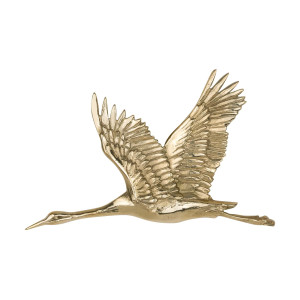 Mosiężna Dekoracja Ścienna Crane 0.1 M - Motyw Boho - PAP DECO