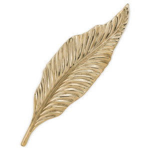 Mosiężny Uchwyt Meblowy Leaf XXL - Motyw Boho - Do Salonu - PAP DECO