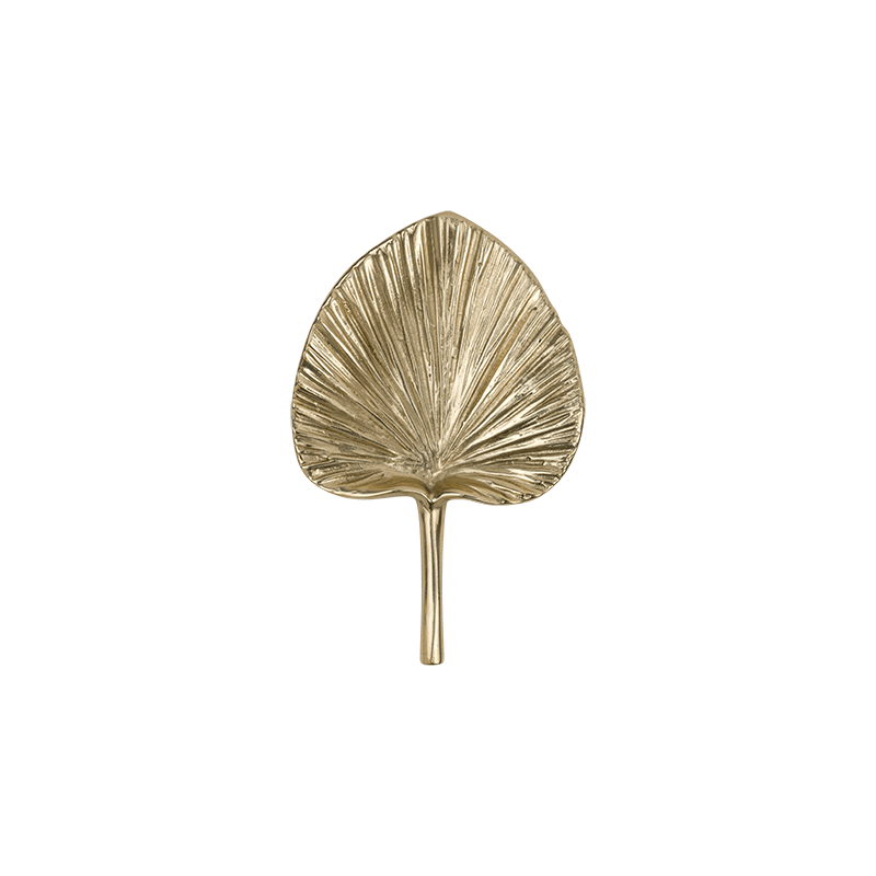 Mosiężny Uchwyt Meblowy Palm Leaf S - Do Salonu - PAP DECO