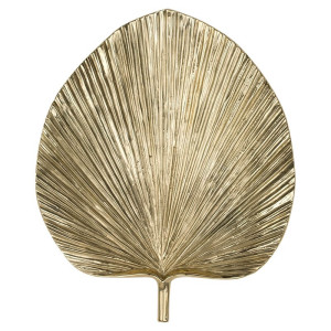Artystyczna Mosiężna Dekoracja Ścienna Palm Leaf XL - Motyw Boho - Do Salonu - PAP DECO