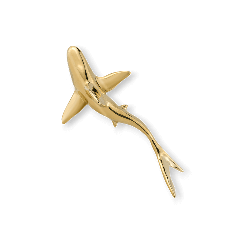 Mosiężna Dekoracja Ścienna Shark Mini 0.1 - PAP DECO