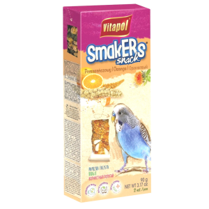 Vitapol - Smakers POMARAŃCZOWY dla papużki falistej 2szt 90g