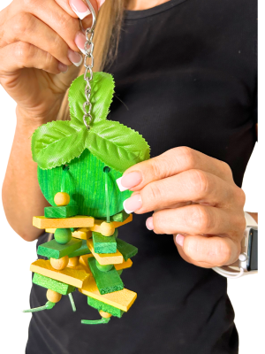 Soczyste Jabłuszko - zabawka drewniana dla wszystkich papug