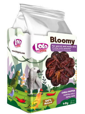 LoLo Pets Bloomy Papryka Chili dla Papug i Ptaków Egzotycznych 40g