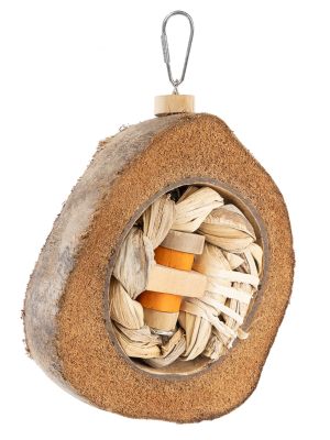 Ręcznie Pleciona Zabawka dla Papug – JAVA Coco Eclipse z Kokosa i Palm