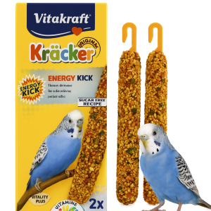 VITAKRAFT KRÄCKER ENERGY dla papug falistych – 2 szt. | Naturalna energia, ziarna, miód, jaja