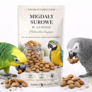 Premium Parrot Food - Migdały w Skorupce - dla wszystkich papug 100g