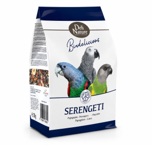 Deli Nature BirDelicious Serengeti 750 g | Mieszanka dla dużych papug afrykańskich - żako, rudosterki, inne