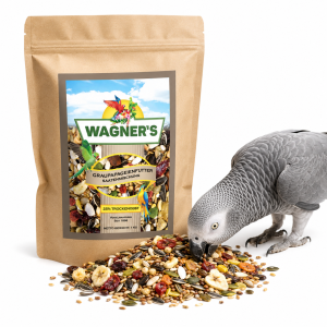 African Grey parrot Wagner's | Karma dla Żako | Mieszanka bytowa 1 kg
