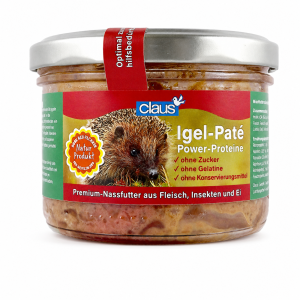 Claus Igel-Paté – mokra karma dla jeży z mięsem, owadami i jajkiem 190 g