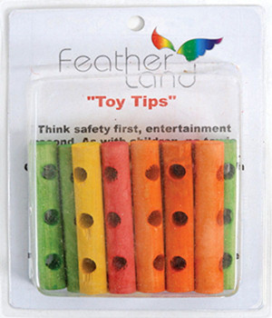 Drewniane Kołki L - Części Zamienne (16 sztuk, 10,5 cm długości) do zabawek dla papug