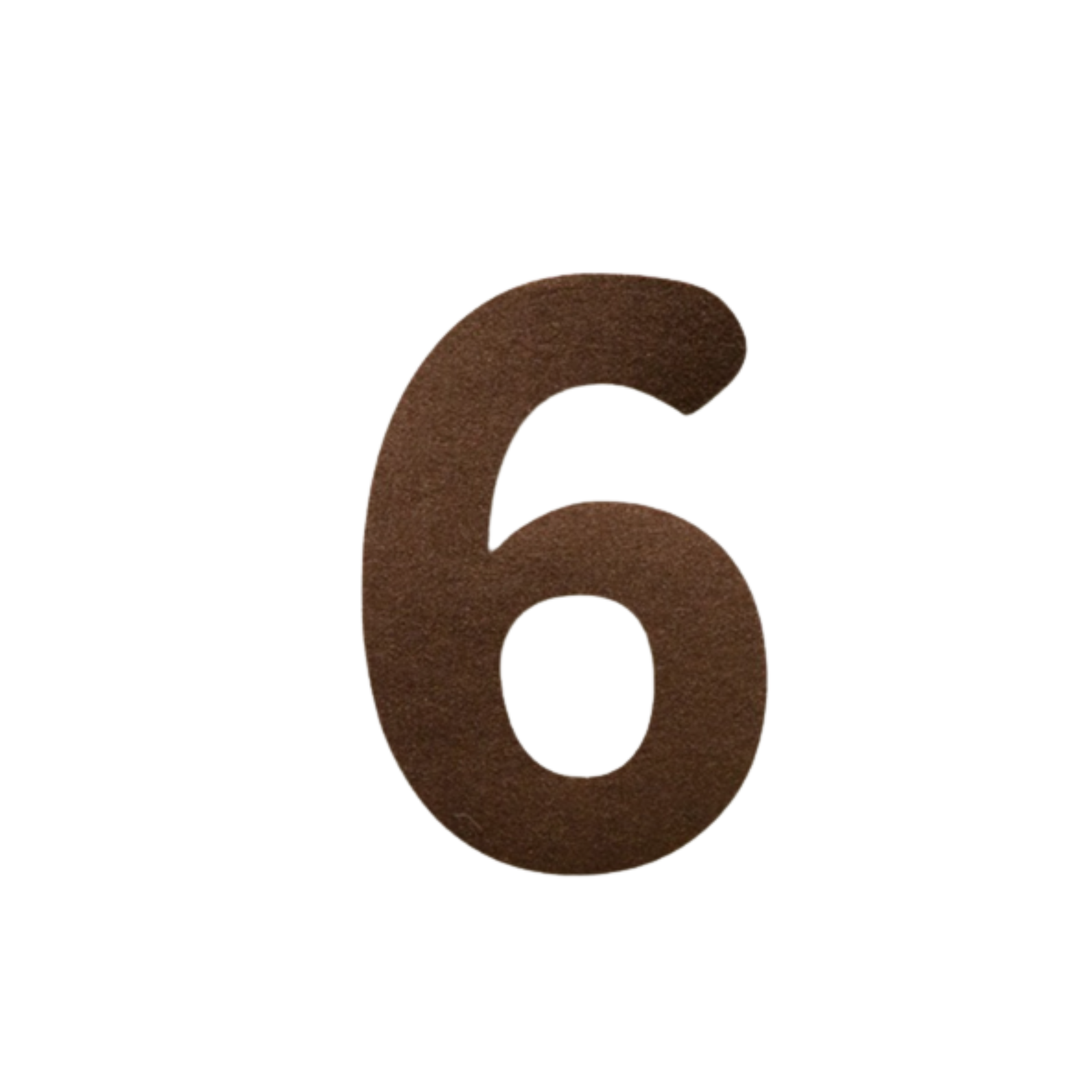 CYFRA FILCOWA 6 BANER HAPPY BIRTHDAY BRĄZOWA URODZINY DEKORACJA PARTY